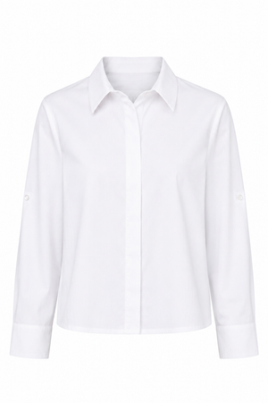 Bluse in Cotton Stretch