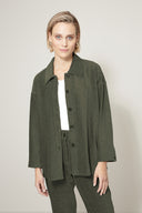 Overshirt in Jersey Cord | Olive