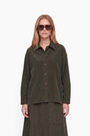 Overshirt in Jersey Cord