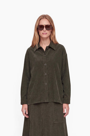 Overshirt in Jersey Cord