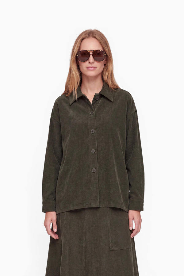 Overshirt in Jersey Cord