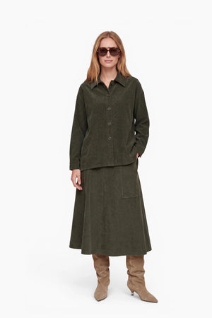 Overshirt in Jersey Cord