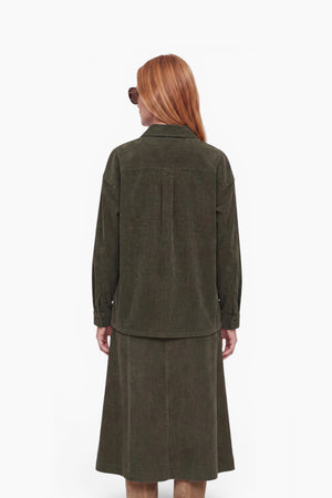 Overshirt in Jersey Cord