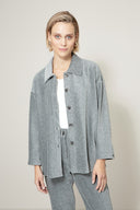 Overshirt in Jersey Cord | Grey