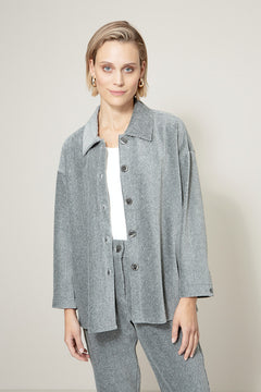 Overshirt in Jersey Cord | Grey
