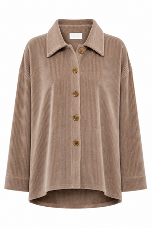 Overshirt in Jersey Wide Cord