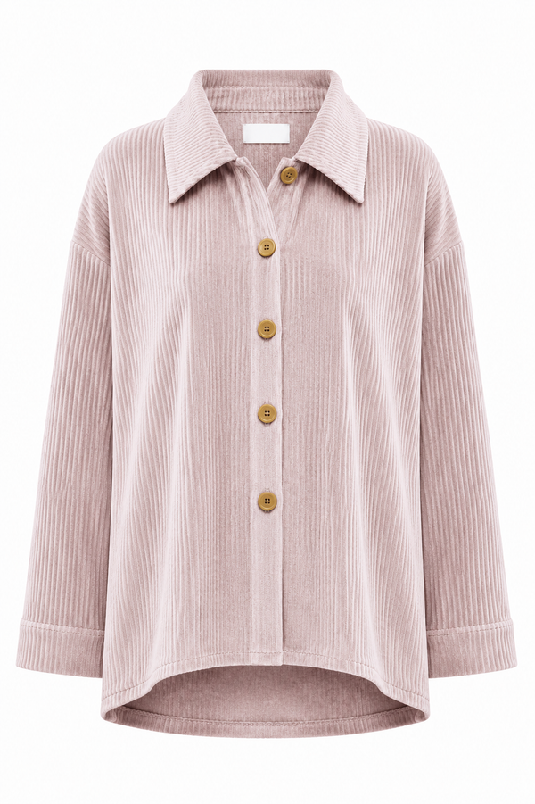 Overshirt in Jersey Wide Cord