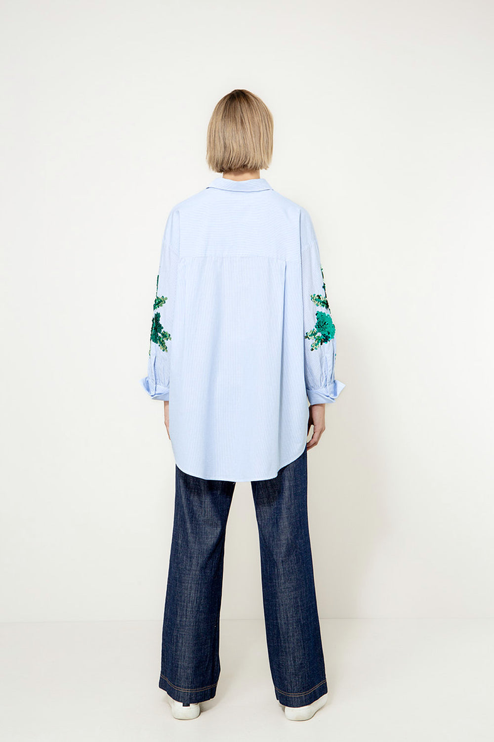Bluse mit Pailetten