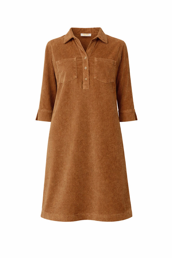 Kleid in Jersey Cord
