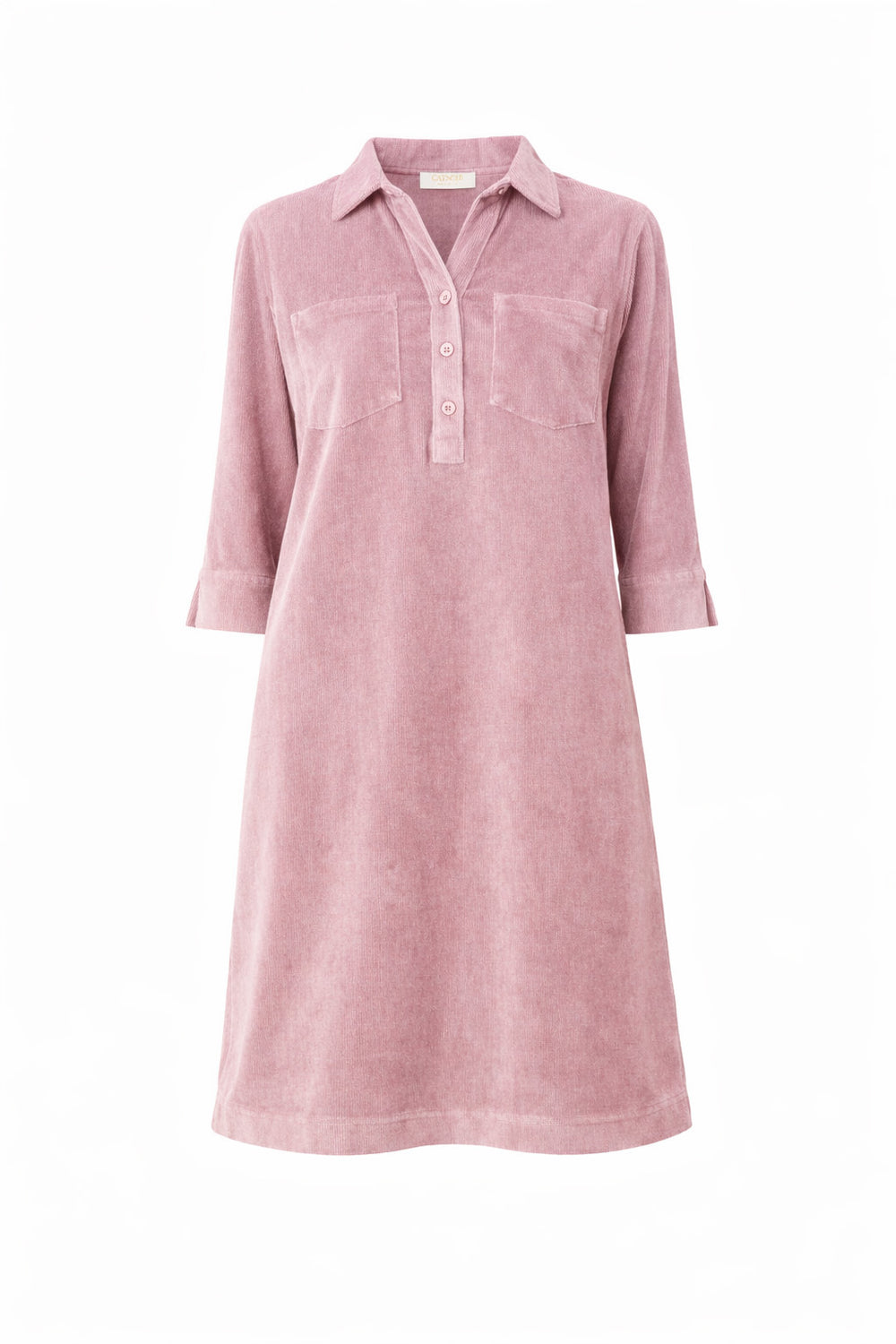 Kleid in Jersey Cord | Mauve