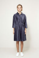 Kleid in Jersey Cord | Navy