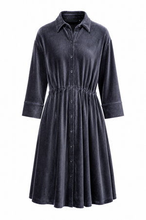 Kleid in Jersey Cord