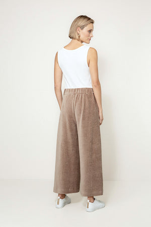 Hose in Jersey Wide Cord | Taupe