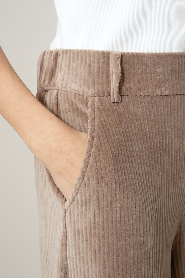 Hose in Jersey Wide Cord | Taupe