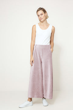 Hose in Jersey Wide Cord | Mauve