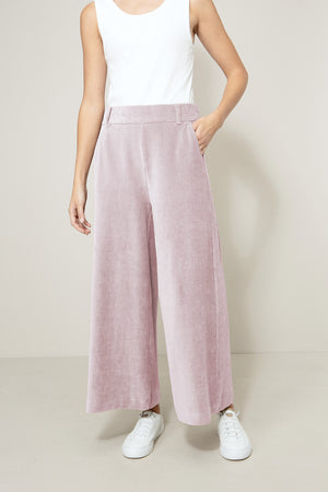 Hose in Jersey Wide Cord | Mauve