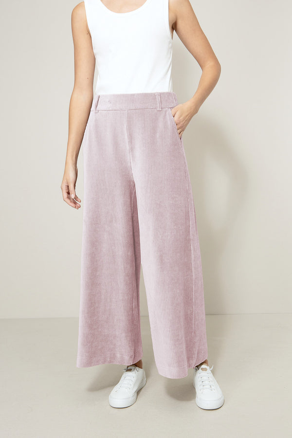 Hose in Jersey Wide Cord | Mauve