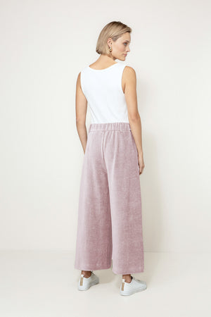 Hose in Jersey Wide Cord | Mauve