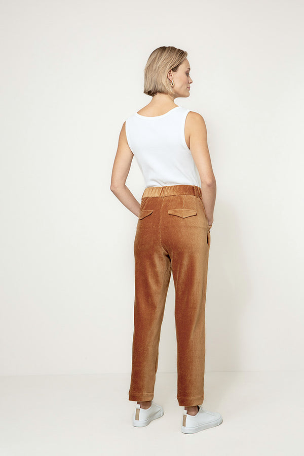 Hose in Jersey Cord | Cognac