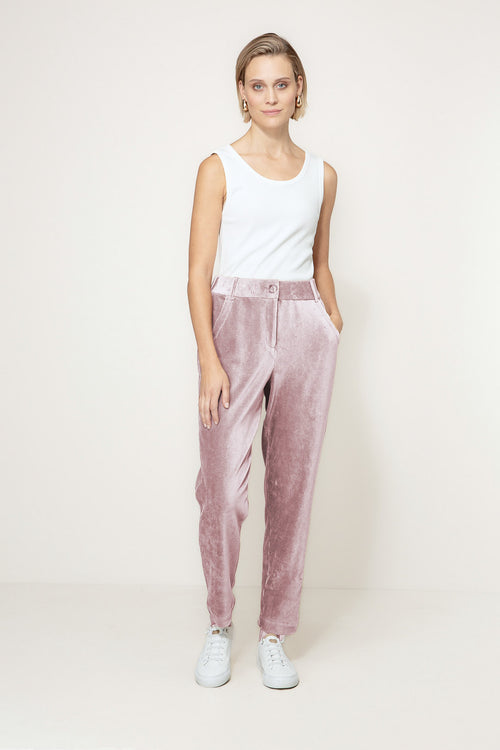 Hose in Jersey Cord | Mauve