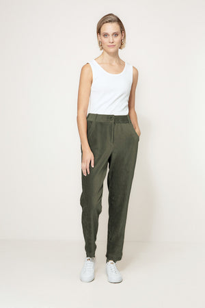 Hose in Jersey Cord | Olive