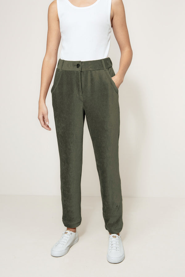 Hose in Jersey Cord | Olive