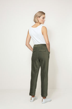 Hose in Jersey Cord | Olive