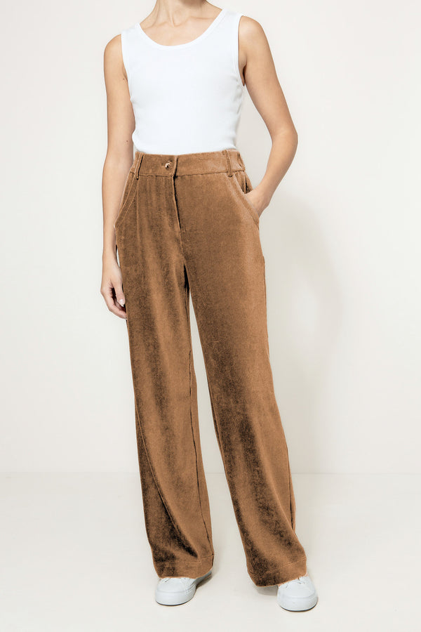 Hose in Jersey Cord | Cognac