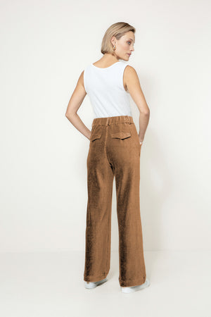 Hose in Jersey Cord | Cognac