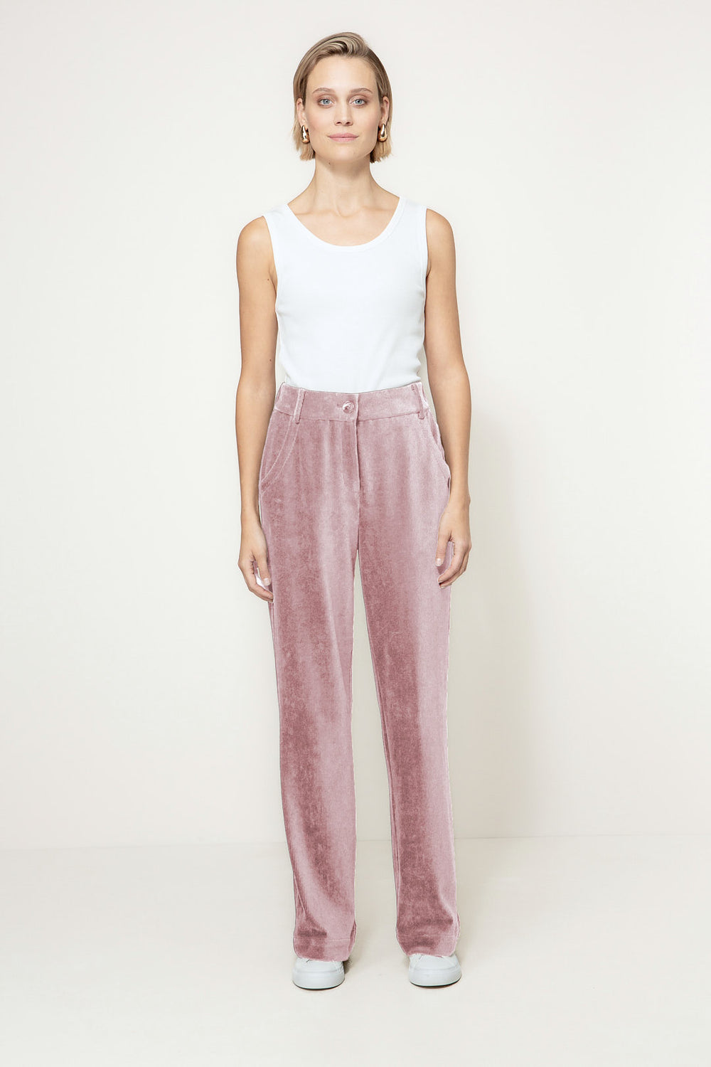 Hose in Jersey Cord | Mauve