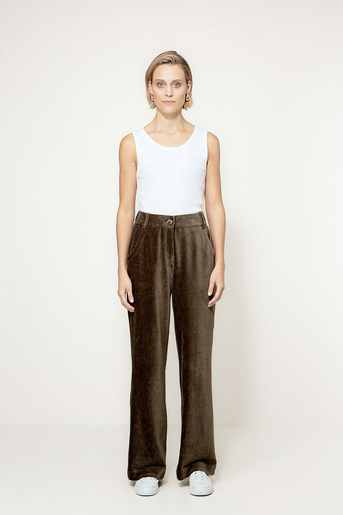 Hose in Jersey Cord | Olive
