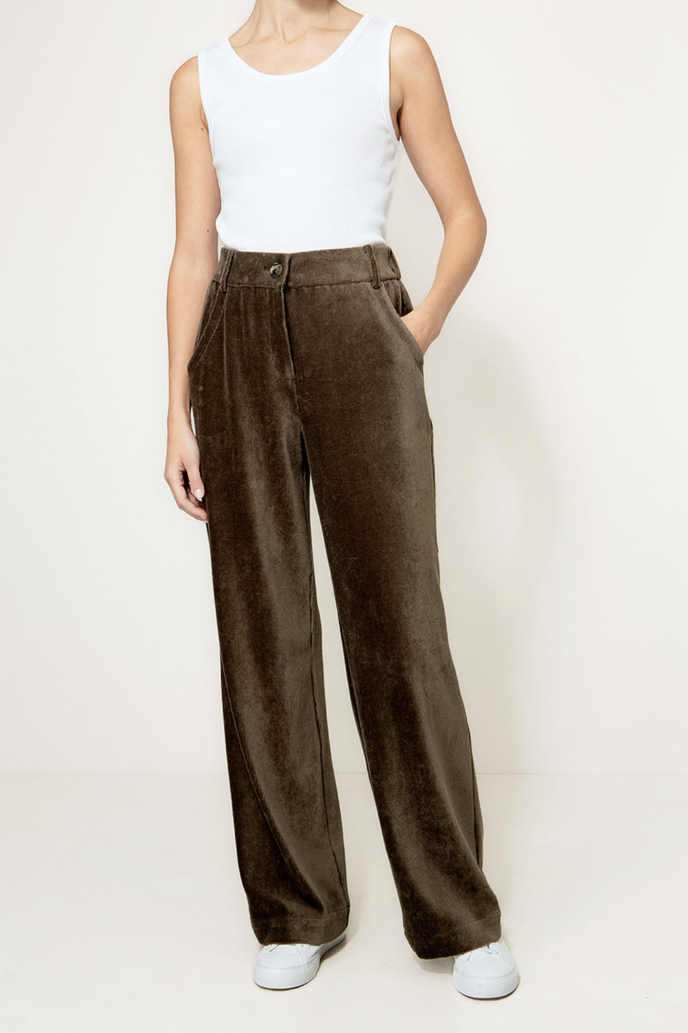 Hose in Jersey Cord | Olive