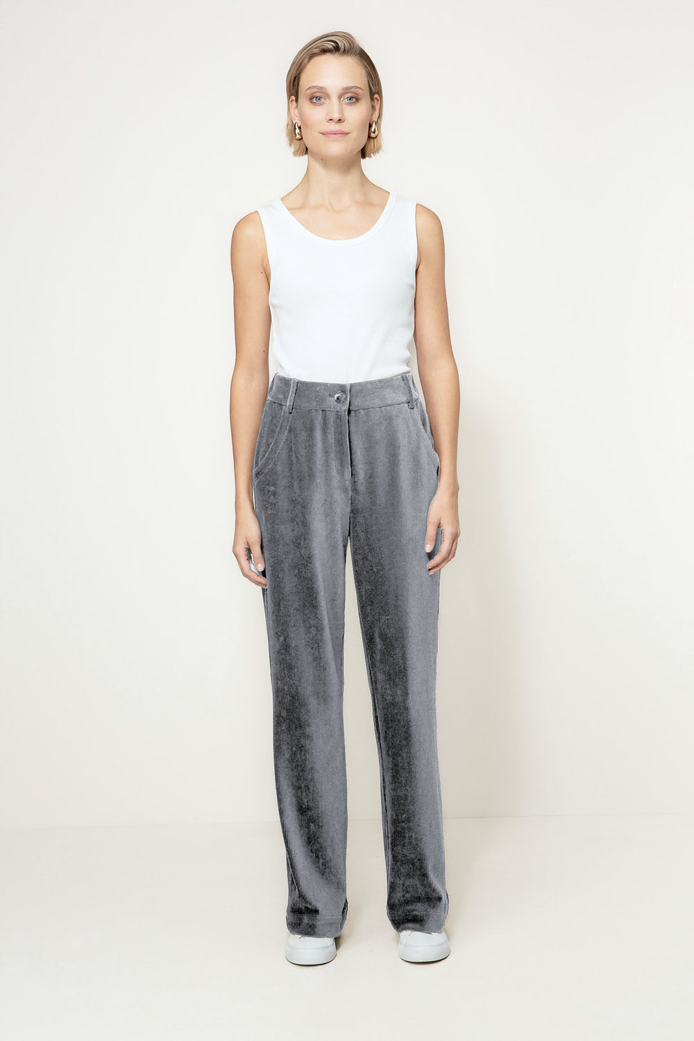 Hose in Jersey Cord | Grey