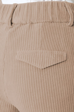 Hose in Jersey Wide Cord | Taupe
