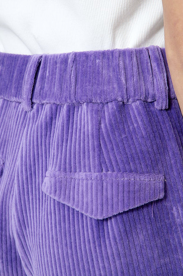 Hose in Jersey Wide Cord | Violet