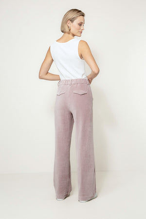 Hose in Jersey Wide Cord | Mauve