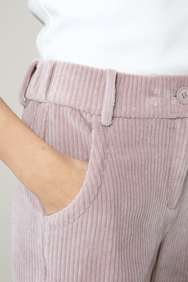 Hose in Jersey Wide Cord | Mauve