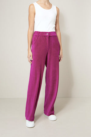 Hose in Jersey Wide Cord | Pink Berry
