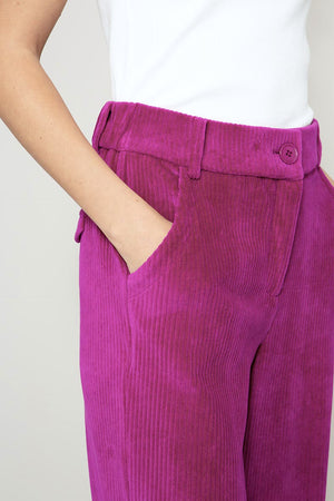 Hose in Jersey Wide Cord | Pink Berry