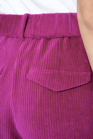 Hose in Jersey Wide Cord | Pink Berry