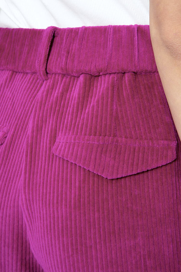 Hose in Jersey Wide Cord | Pink Berry
