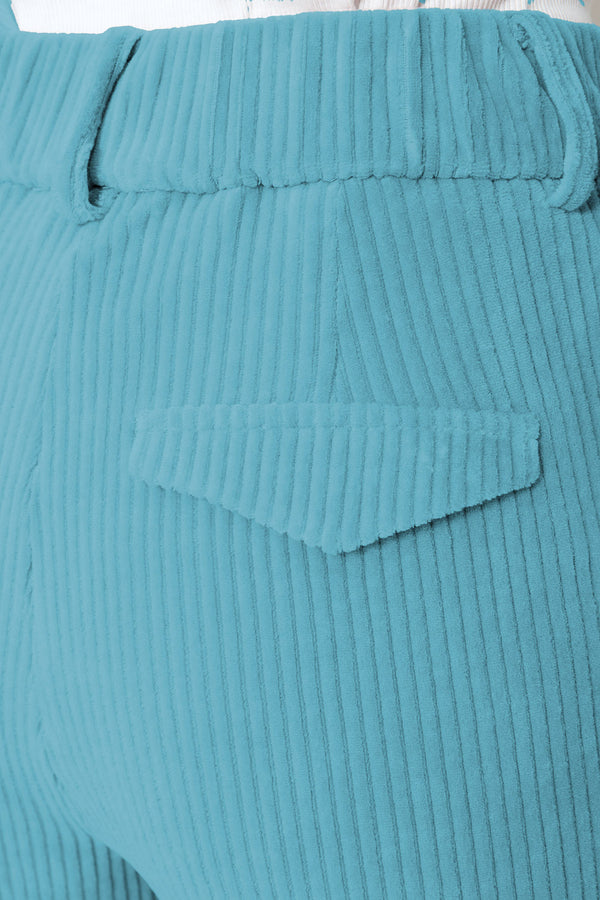 Hose in Jersey Wide Cord | Teal
