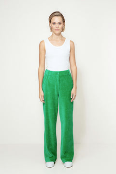 Hose in Jersey Wide Cord | Green