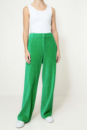 Hose in Jersey Wide Cord | Green