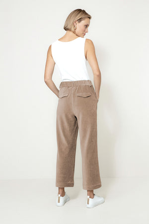 Hose in Jersey Wide Cord | Taupe