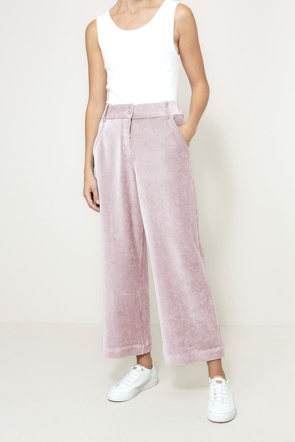Hose in Jersey Wide Cord | Mauve
