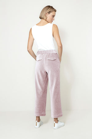 Hose in Jersey Wide Cord | Mauve