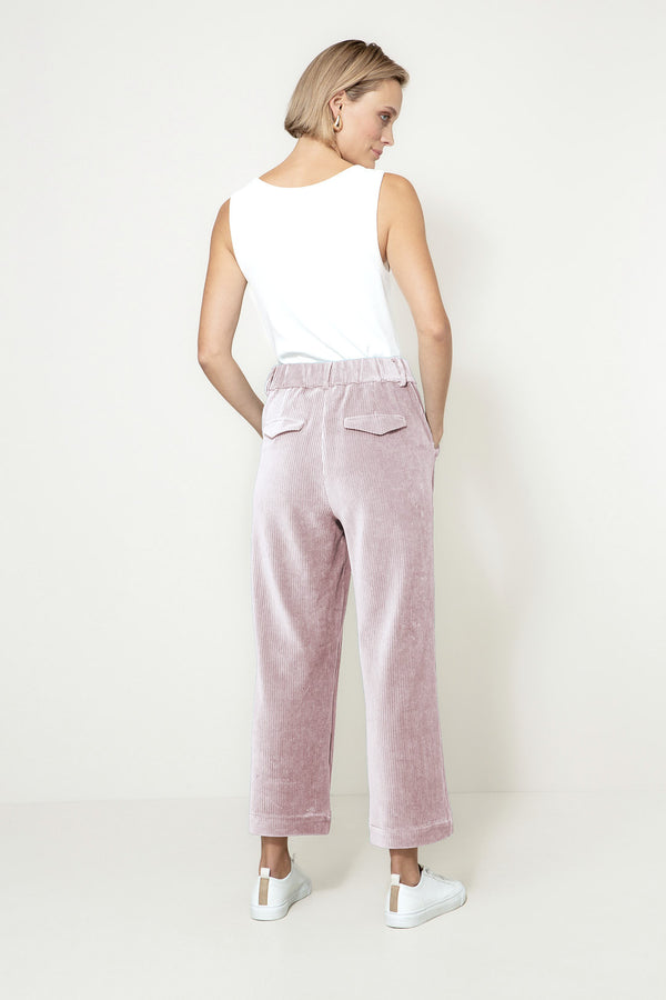 Hose in Jersey Wide Cord | Mauve