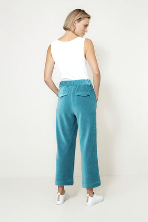 Hose in Jersey Wide Cord | Teal