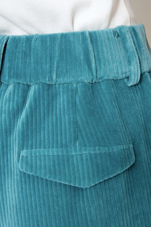 Hose in Jersey Wide Cord | Teal